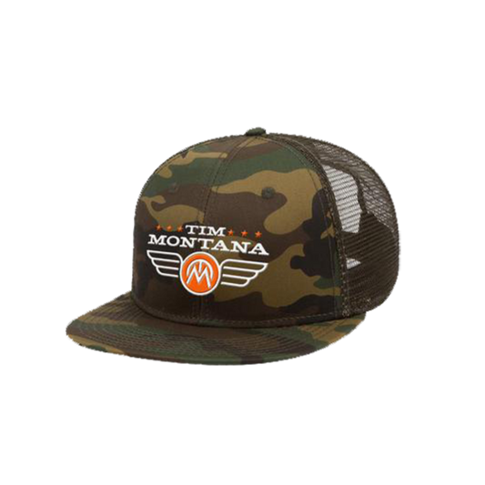 Wings Logo Camo Snapback Hat