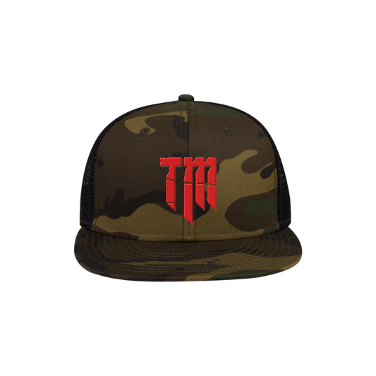 Puff Logo Camo Snapback Hat